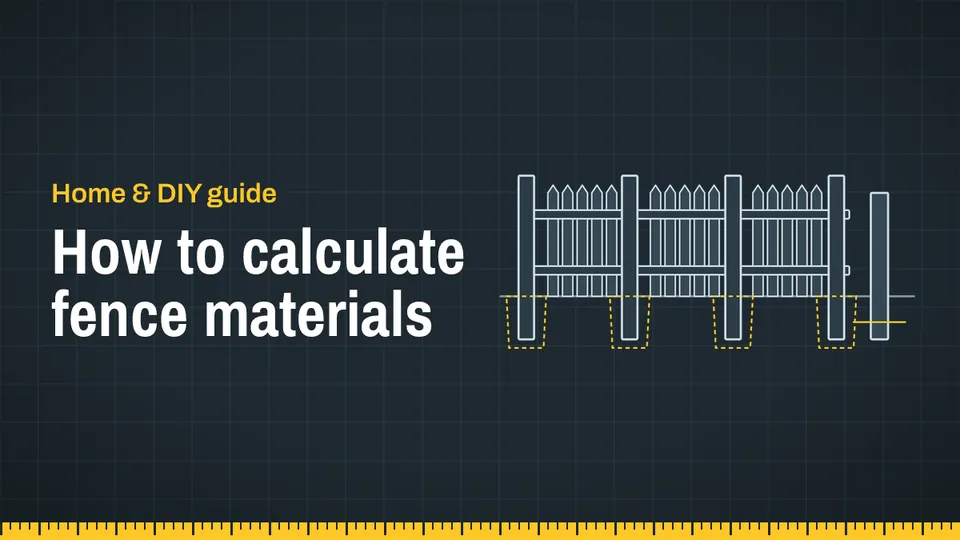 How to calculate fence materials