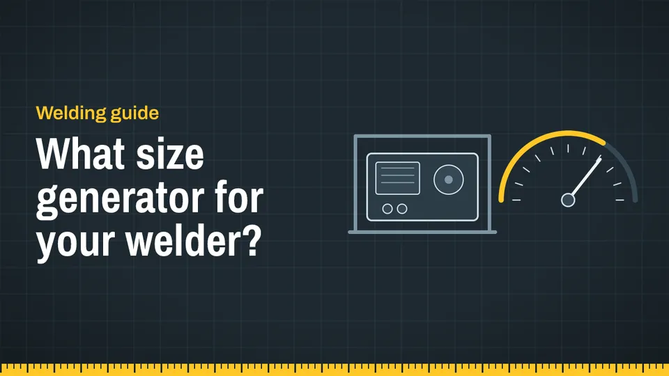 What size generator for your welder?