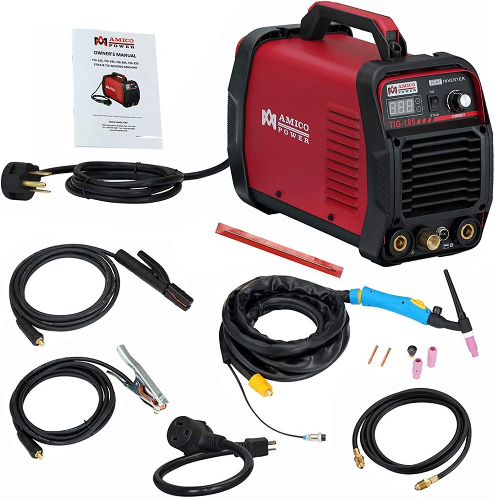 AMICO POWER TIG-185180 Amp HF TIG TorchStickArc Welder Review​